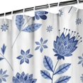 thumbnail image 3 of Pioneer Flower Floral Print Pattern Shower Curtain 72"x84", Bathroom Decorative Shower Curtain Set with 12 Hooks, Waterproof Washable, 3 of 6