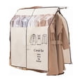 thumbnail image 2 of Hanging Garment Bags for Storage Dust-Proof Large Garment Rack Cover Suit Bags Organizer Hanging Clothes Cover for Suit Coats Jackets Dress Closet Storage, 2 of 5