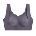 thumbnail image 2 of Sngxgn Sports Bras for Women Medium Support Padded Bra Seamless Women's Sports Wireless Bra(Purple,L), 2 of 9
