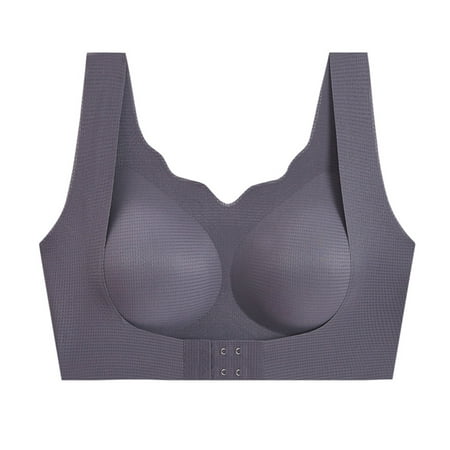 

2PC Sports Bras For Women High Support Large Bust Womens Seamless Rimless Tank Style Bra Beauty Chest Pads Bra Daily Sport Underwear
