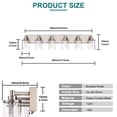 thumbnail image 3 of Melucee 5CCT Dimmable LED Brushed Nickel Vanity Lights 6-light, Modern Vanity Lighting Fixtures with Crystal Light Columns and Clear Glass for Bathroom Bedroom, 3 of 7