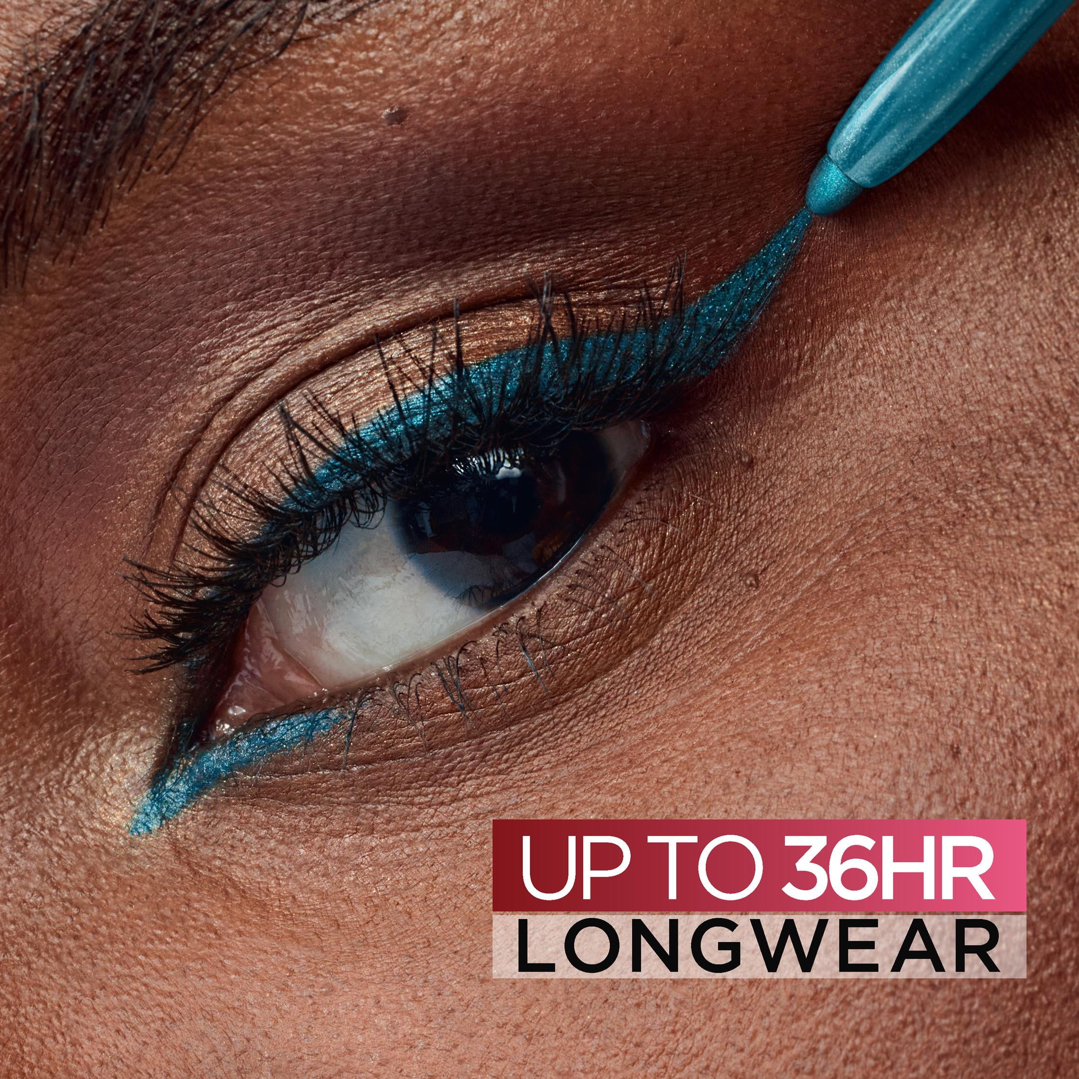 (2 pack) L'Oreal Paris Infallible Grip Gel Eyeliner Pencil, Turquoise, Long Wearing, 0.01 oz
