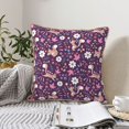 thumbnail image 4 of KLL Cute Squirrel Floral Decorative Throw Pillow Covers Velvet Soft for Couch Sofa Bedroom Living Room Outdoor (No pillow core)- 18"x18", 4 of 5