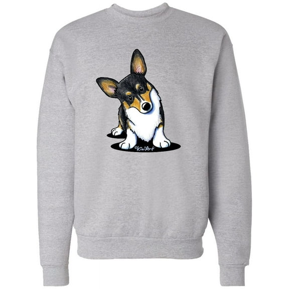 Inktastic Tri Color Corgi Adult Sweatshirt