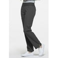 thumbnail image 4 of Elle Scrubs Pant for Women Mid Rise Straight Leg Pull-on EL130P, S Petite, Pewter, 4 of 6