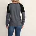 thumbnail image 2 of Two Tone Waffle Knit Crewneck Sweater DarkGray Medium, 2 of 4
