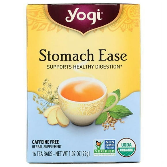 Yogi Thé - Soulagement de l'Estomac, 16 Sachets, 1.1 oz