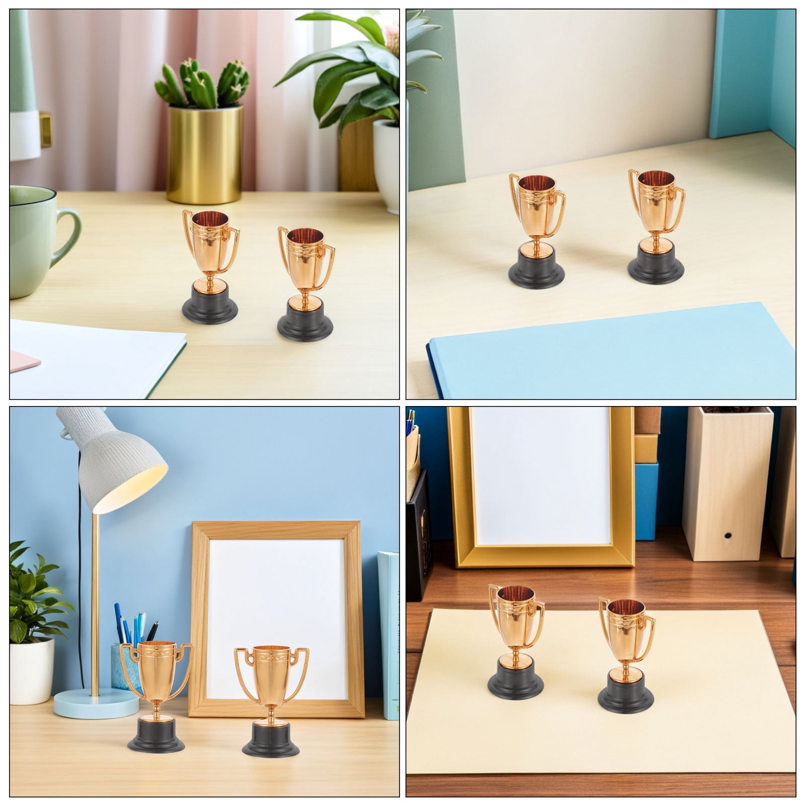 ETHZZLE 20pcs Small Plastic Trophies for Kids - Award Cups for Sports, Competition, Winner Prizes, Office, Home & Classroom Decor