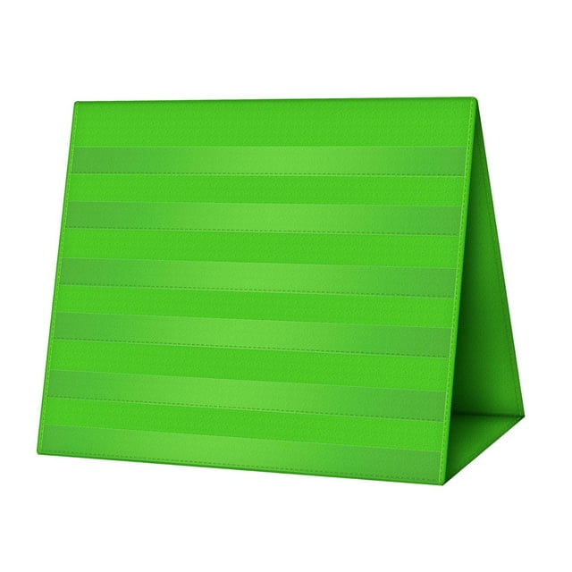 DOLITY Tabletop Pocket Chart Desktop Card Display Stand for Office School Classroom green