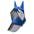 thumbnail image 2 of Harrison Howard CareMaster Pro Luminous Horse Fly Mask Long Nose with Ears UV Protection for Horse-Signature Blue, 2 of 6