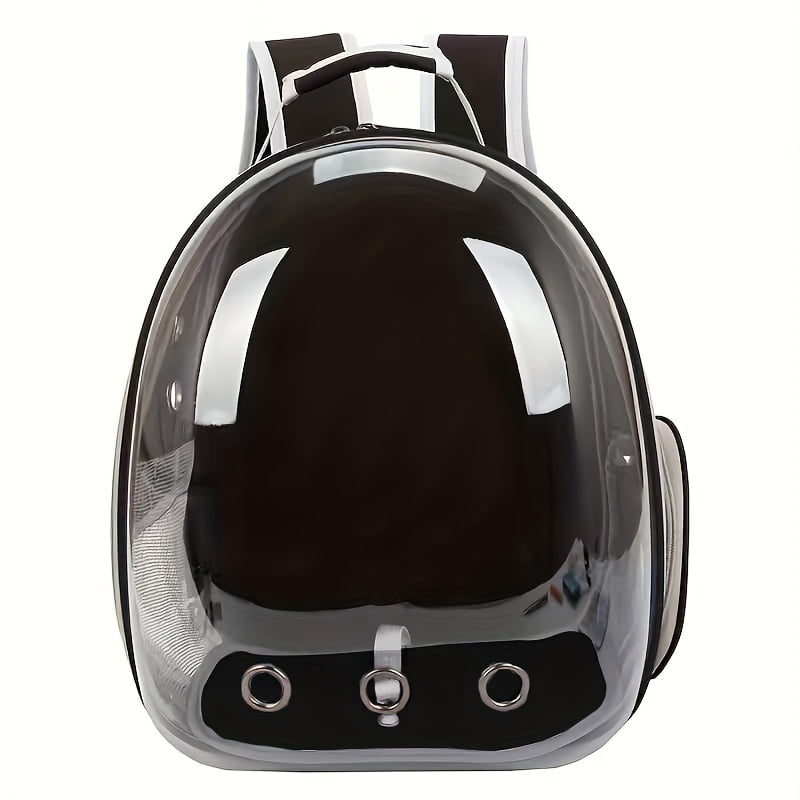 Space Capsule Pet Carrier Backpack, Breathable Transparent Travel Carrier for Cats Small Dogs, Zippered Portable for Outdoor Adventures Pet Travel Bag