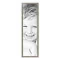 thumbnail image 2 of ArtToFrames 14" x 49" Champagne Pebble Metallic Picture Frame, 14x49 inch Silver Wood Poster Frame (WOM-5258),  Pack, 2 of 7