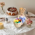 thumbnail image 4 of PEIBang Easter Bunny Storage Basket Woven Blue for Home Decor Easter Party Indoor Outdoor, 4 of 5