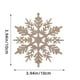 thumbnail image 1 of mfyjkho 12 adornos de copos de nieve de plástico de 10 cm, colgante hueco para árbol de Navidad y decoración navideña., 1 of 6