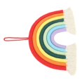 thumbnail image 4 of Macramé arcoíris tejido a mano, 7 colores, para colgar en la pared, decoración con borlas para el hogar, habitación, foto, accesorio BZ-701, 4 of 14