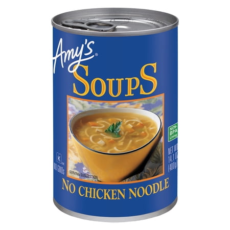 Amy's Soup, No Chicken Noodle Soup, Made with Organic Vegetables, Vegan, 14.1 oz