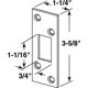 thumbnail image 4 of Deadbolt Strike Prime-Line de acero niquelado satinado de alta seguridad, 4 of 4