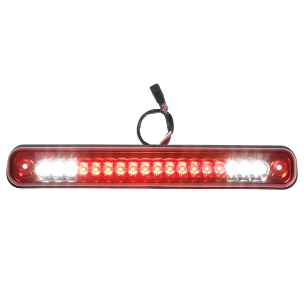 Luz de freno de montaje alto, luz trasera de carga para Chevy Silverado 94-98, carcasa cromada, lente roja