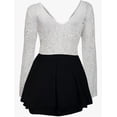 thumbnail image 2 of eVogues Plus size Lace Overlay Romper Dress Ivory, 2 of 3
