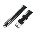 thumbnail image 1 of 20 22 24mm Dual Color Classic Bracelet Colorful Watch Band Sport Wristband Soft Silicone Strap Wrist Watchband BLACK&WHITE 22MM, 1 of 1
