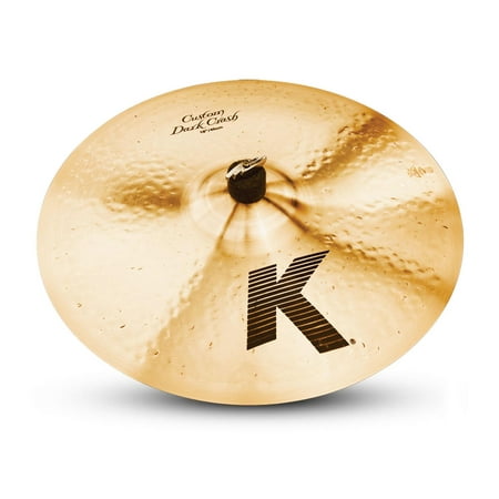 Zildjian K Custom Dark Crash Cymbal with Thin and Light Over-Hammered Construction (18-Inch)