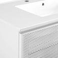 thumbnail image 6 of Calla 36" Perforated Metal Bathroom Vanity in White White, 6 of 11