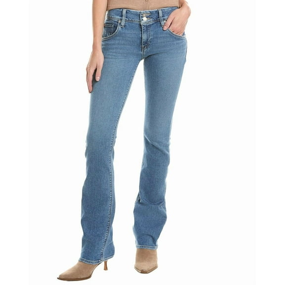 HUDSON Jeans womens Beth Mid-Rise Luminaire Baby Boot Jean, 28, Blue