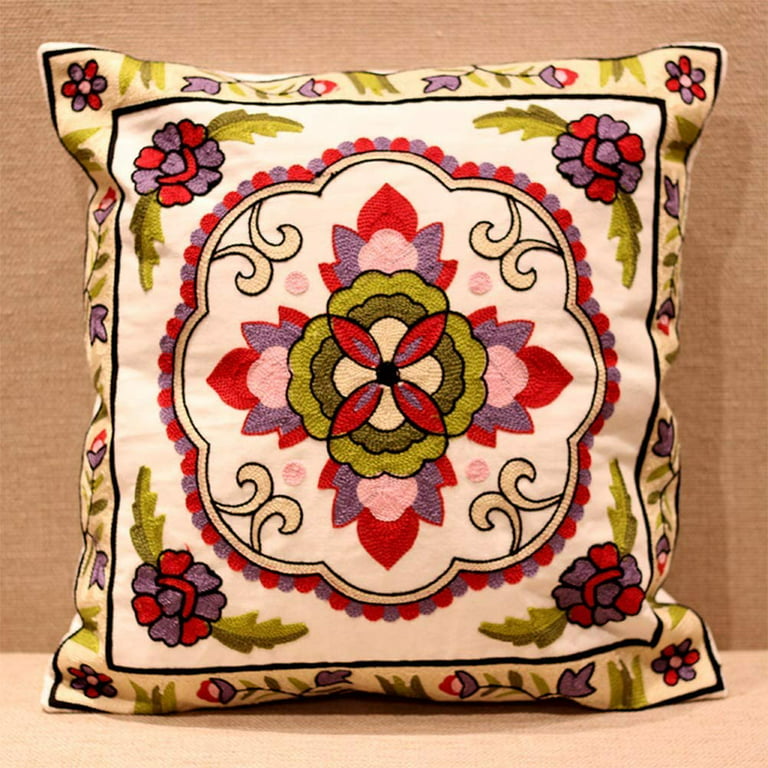 Modern Sofa Pillows, Decorative Throw Pillow, Embroider Cotton