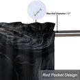 thumbnail image 5 of Horse Valance Rod Pocket Window Curtain for Kitchen Black and White Horse Couple Animals Privacy Window Valances for Living Room Kitchen 54 by 18 in, 1 Panel, 5 of 6