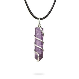 AYANA Raw White Howlite Healing Crystal Necklace Walmart