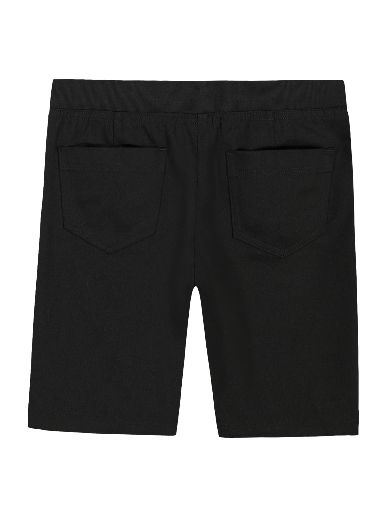 Wonder Nation Girls School Uniform Pull On Shorts, Sizes 4-16