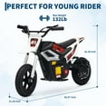 thumbnail image 2 of Garvee Electric Dirt Bike for Teens,350W Electric Motorcycle with 24V Battery,14MPH Top Speed,White, 2 of 8
