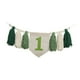 thumbnail image 2 of Banner de primer cumpleaños Banner de trona de primer cumpleaños Decoración Fiesta Baby Shower verde, 2 of 9