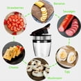 thumbnail image 4 of Rebanador de Huevos, Rebanador de Frutas, , Rebanador de Plátano, Cortador de Fresas de Acero Inoxidable, Rebanador de Frutas, para Hacer Frutas y Verduras Rápidamente, 4 of 5