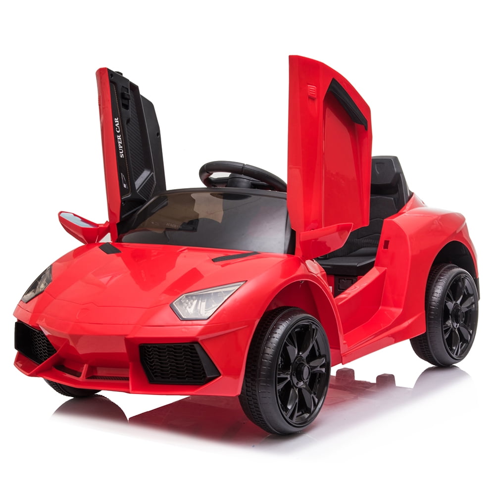 Kepooman Ride On Car Rechargeable Toy Vehicle, 12V Battery Powered Electric Ride On Car w/ 2.4 GHZ Parental Remote Control, LED Lights, Red Kepooman Ride On Car Rechargeable Toy Vehicle, 12V Battery Powered Electric Ride On Car w/ 2.4 GHZ Parental Remote Control, LED Lights, Red