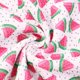 thumbnail image 1 of David Angie Summer Fruits - Tela de punto de licra elástica en 4 direcciones con estampado de sandía y textura de bala de The Yard para accesorios para envolver la cabeza (sandía), 1 of 1