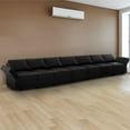 thumbnail image 5 of Naomi Home Sarah Contemporary DIY Sofa Collection-Color:Black,Fabric:Air Leather,Style:7 Piece Modular Sectional, 5 of 8
