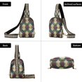 thumbnail image 7 of FORMRS Womens Crossbody Sling Bag Travel Daypack Shoulder Chest Backpack, Green Tartan Pattern, 7 of 7