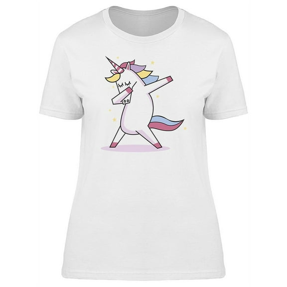 Funny Dabbing Unicon T-Shirt Women -Image by Shutterstock, Female Large