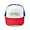 Red/Blue/White, variant on - Green Dragon - Adjustable Unisex Printed Trucker Hat with Mesh Back