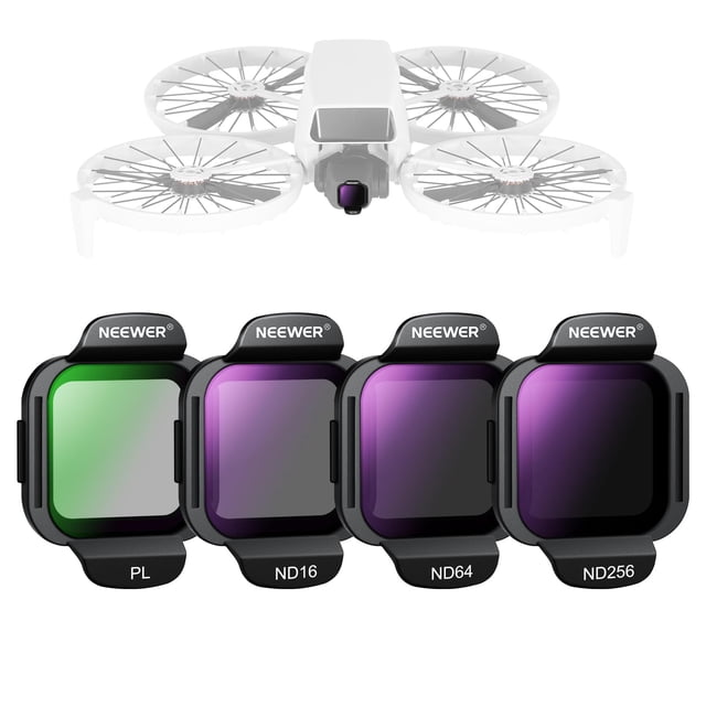 Juego de filtros Neewer ND16 ND64 ND256 CPL para DJI Flip Drone