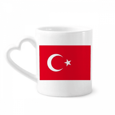 

Turkey National Flag Asia Country Mug Coffee Cerac Drinkware Glass Heart Cup
