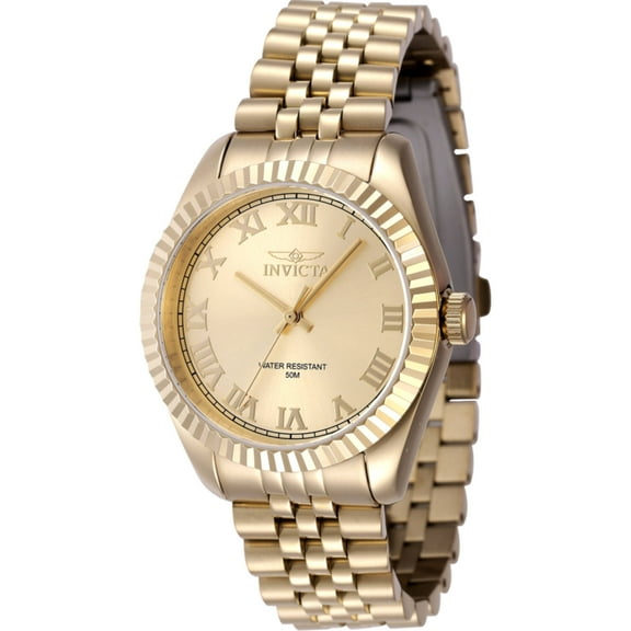 Invicta 47418 Women's Specialty Gold Dial Stainless Steel Watch