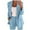 Light Blue, variant on Valora Women Fashion Outfit Women Two Piece Lapels Suit Set for — Formal Jacket and Slim Straight Trousers Business Wear Light Blue 4XL