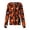 Red, variant on Domzest Halloween Holiday Women Scrubs Jacket Long Sleeve Pumpkin Ghost Bat Graphic Nurse Working Uniform Button Front Funny Medical Workwear Jacket Saffron XL
