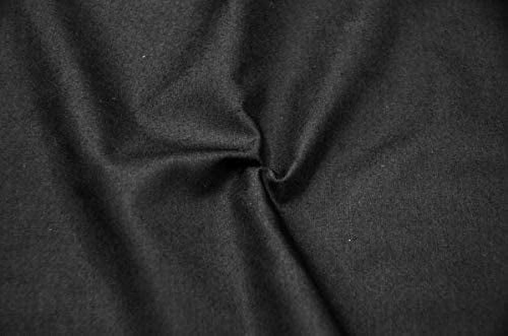 Premium Cotton Blend Broadcloth Fabric By The Yard 60 Inches Wide Black