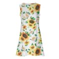 thumbnail image 5 of Mujeres verano casual sin mangas cuello redondo gradiente impreso bolsillo manga vestidos vestido suelto OAVQHLG3B Store lin121212, 5 of 5