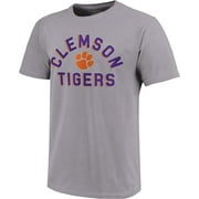 NCAA Clemson Tigers Unisex Short Sleeve T-Shirt - Retro Stack, Sports Grey, X-Large