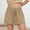 Khaki, variant on Women's Solid Color Casual Fashion Lace Up Loose Shorts Short Jackets for Women Dressy Neon Shorts for Women Women's Shorts plus Size Sleep Shorts for Women plus Size Short Sleeve Button down Shirt