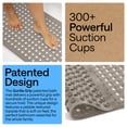 thumbnail image 4 of GORILLA GRIP Patented Bath Tub Shower Mat, Machine Washable Bathtub Floor Liner Mats, Suction Cups and Drain Holes to Keep Tubs Clean, Soft on Feet, Bathroom Essentials, 35x16 Inch, Beige, 4 of 10